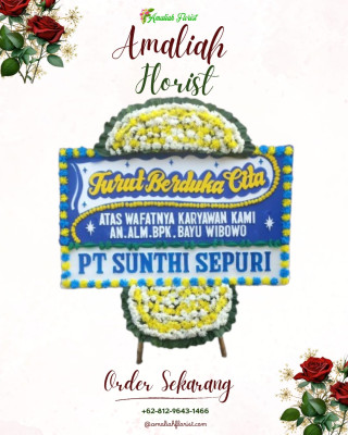 Papan Bunga Duka di Karang Joang